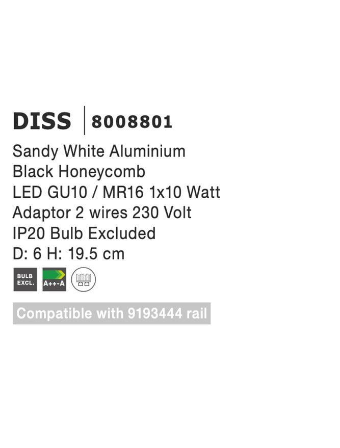 Прожектор трековий Nova Luce Diss (8008801) - фото 4 Прожектор трековий Nova Luce Diss (8008801) - фото 4