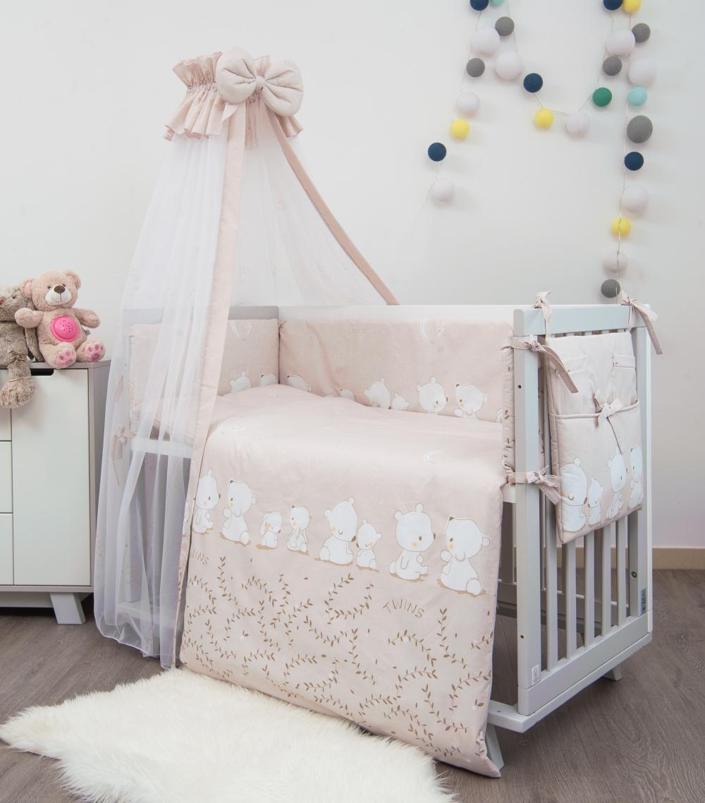 Комплект постельного белья детский Twins Sweet Umka 8 элементов Розовый (T9447)