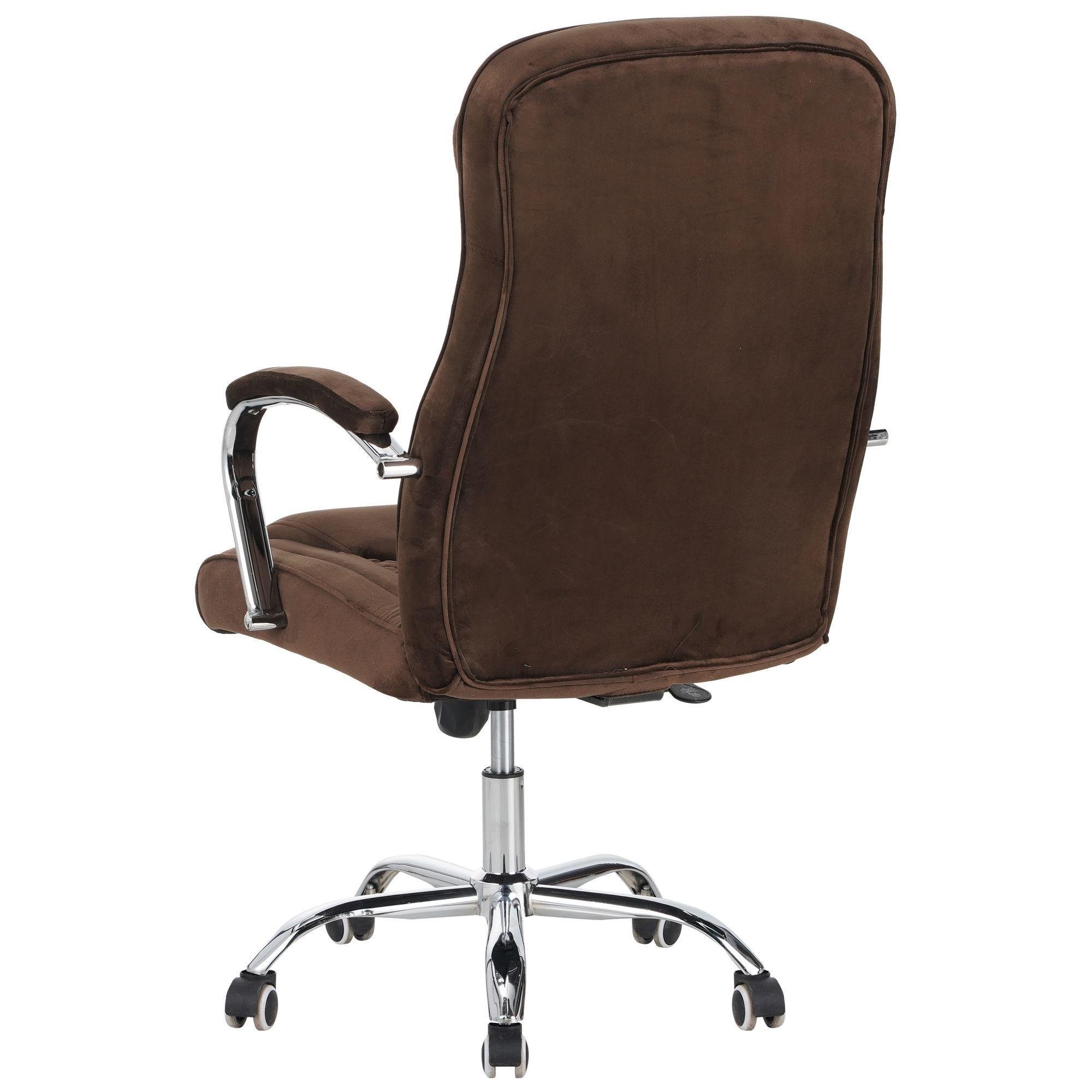 Офісне крісло керівника AMF Oliver Tilt велюр Коричневий (555381) - фото 3
