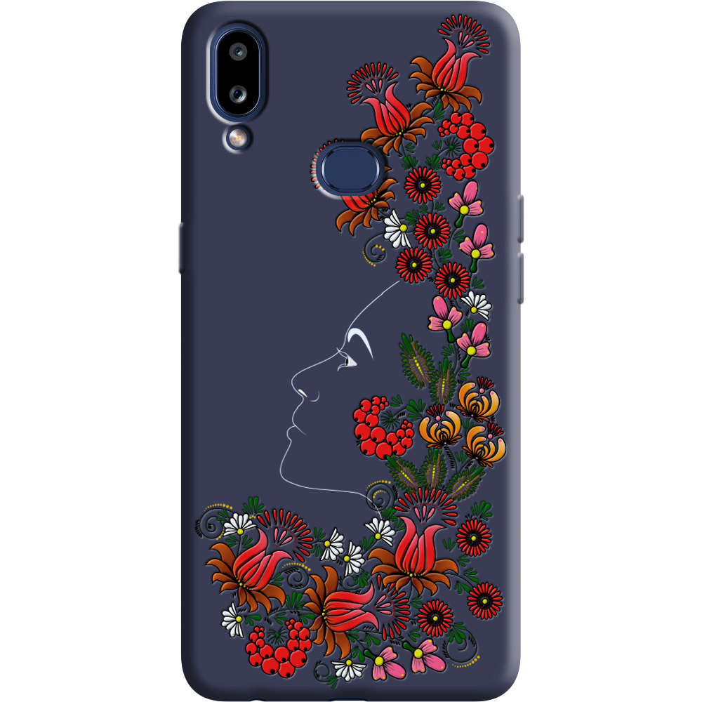 Чехол Boxface Samsung A107 Galaxy A10s 3D Ukrainian Muse Синий силикон (37944-bk64-38657)