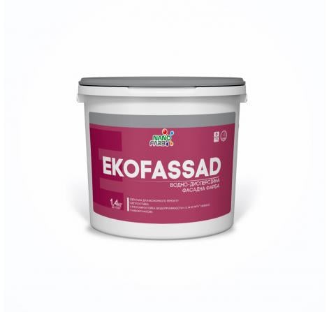 Краска фасадная акриловая Nanofarb Ekofassad 1,4 кг