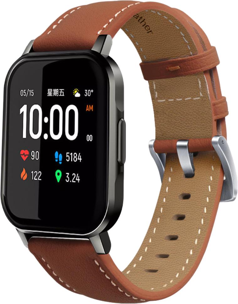 Ремешок кожаный Folsa для Haylou Smart Watch 2 LS02 Brown (31533-30)
