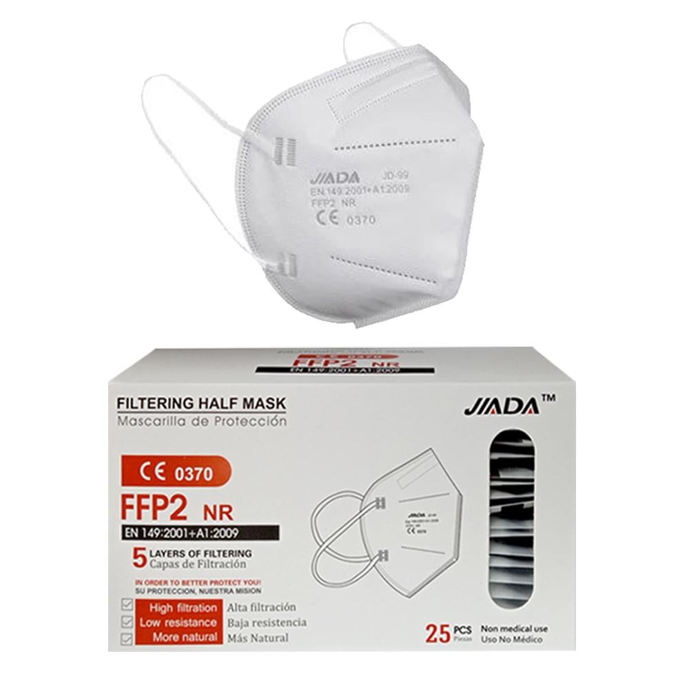 Захисні респіратори/маски Jiada FFP2/KN95 в індивідуальній упаковці (JD-99)