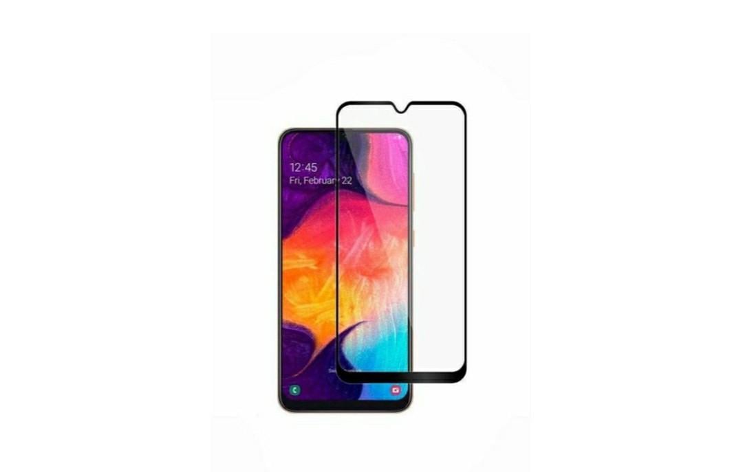 Загартоване захисне скло на Samsung Galaxy A10 (SM-A105) / Чорна рамка