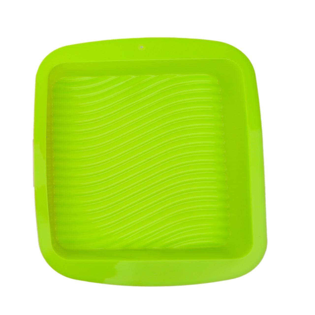 Форма силиконовая для выпечки с ручками 22,5х19 см Зеленый (2358424810)