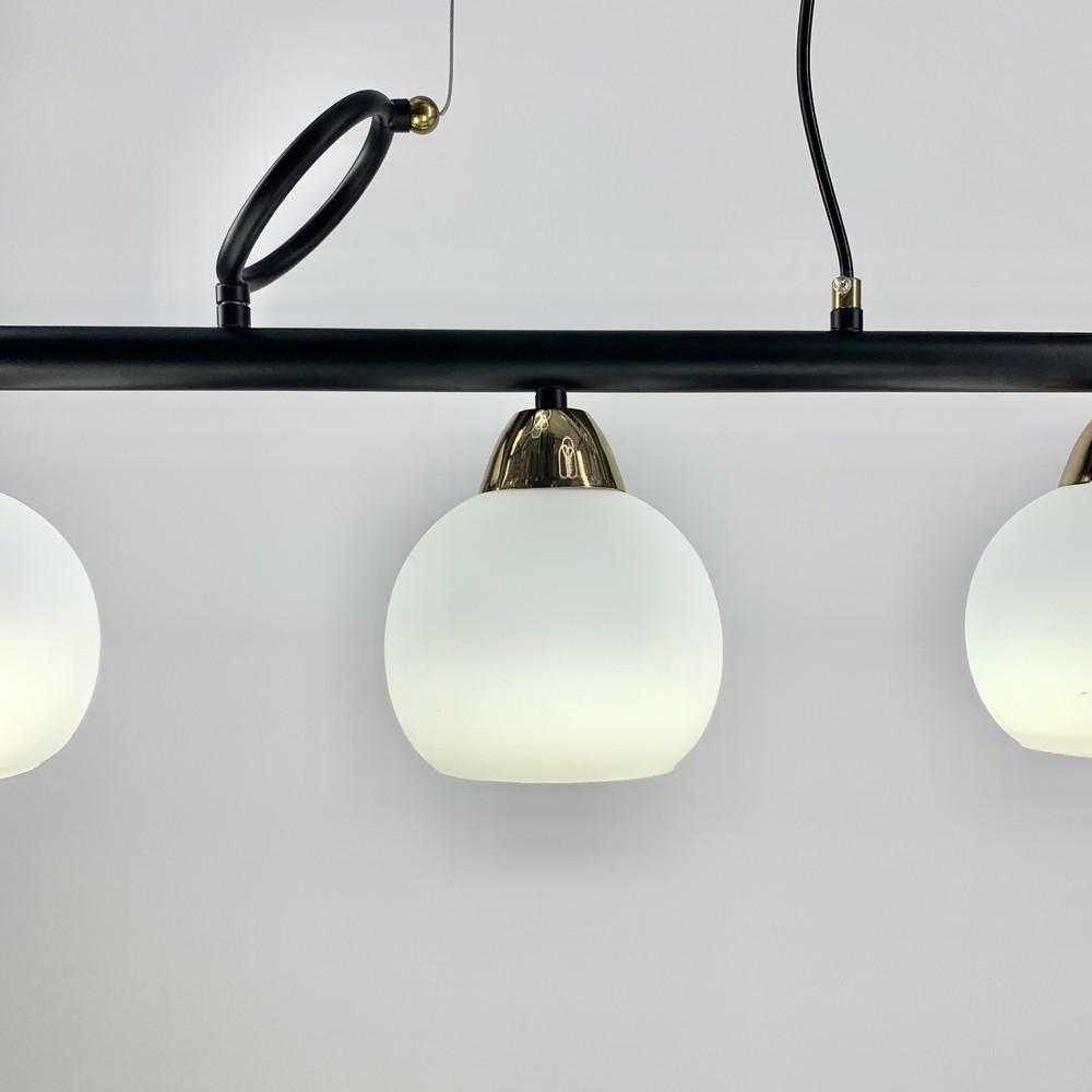 Світильник видовжений на 3 білих плафонів (YQ 307/3) - фото 3 Світильник видовжений на 3 білих плафонів (YQ 307/3) - фото 3