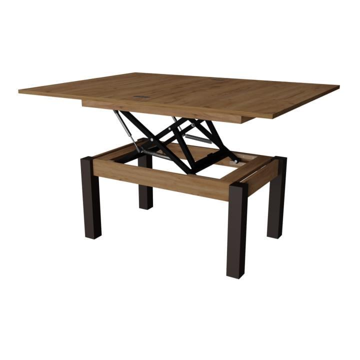 Стіл-трансформер журнальний Neman Баттерфлай дерево/ДСП Венге/Дуб крафт золотий - фото 1 Стіл-трансформер журнальний Neman Баттерфлай дерево/ДСП Венге/Дуб крафт золотий - фото 1