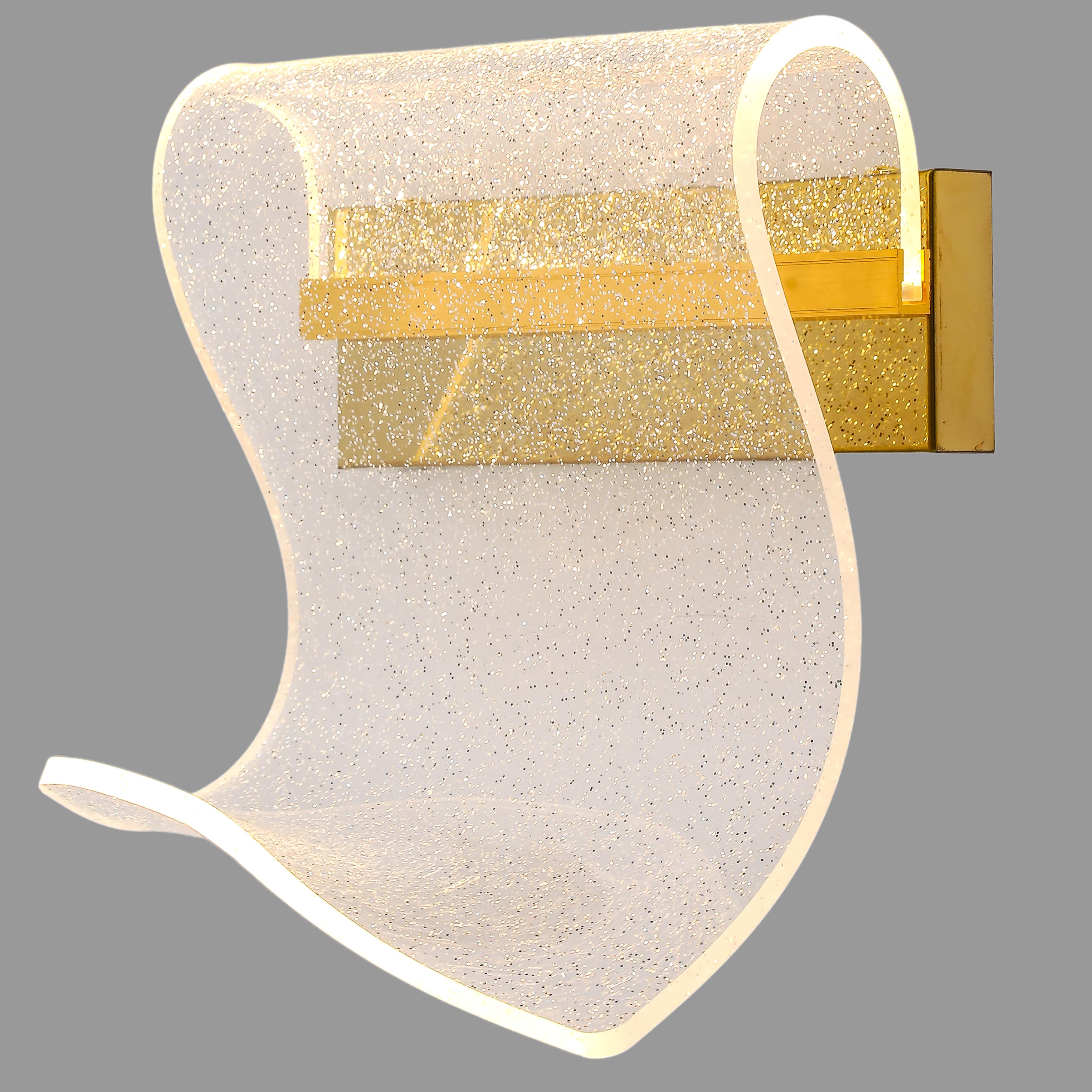 Світильник/бра настінний з блискітками 3W Золотий (74-W2506 GD)