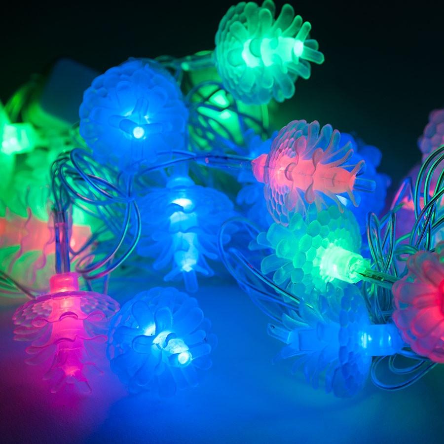 Новогодняя светодиодная гирлянда 40P T2 Шишки 40 Led - фото 3 Новогодняя светодиодная гирлянда 40P T2 Шишки 40 Led - фото 3