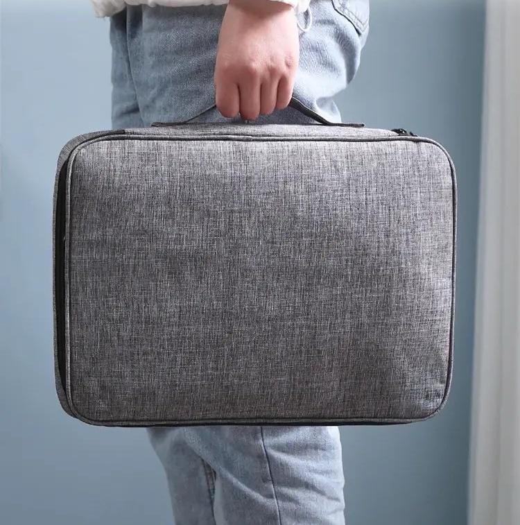 Сумка-органайзер для хранения документов 2в1 35х26х10 см Черный - фото 4 Сумка-органайзер для хранения документов 2в1 35х26х10 см Черный - фото 4