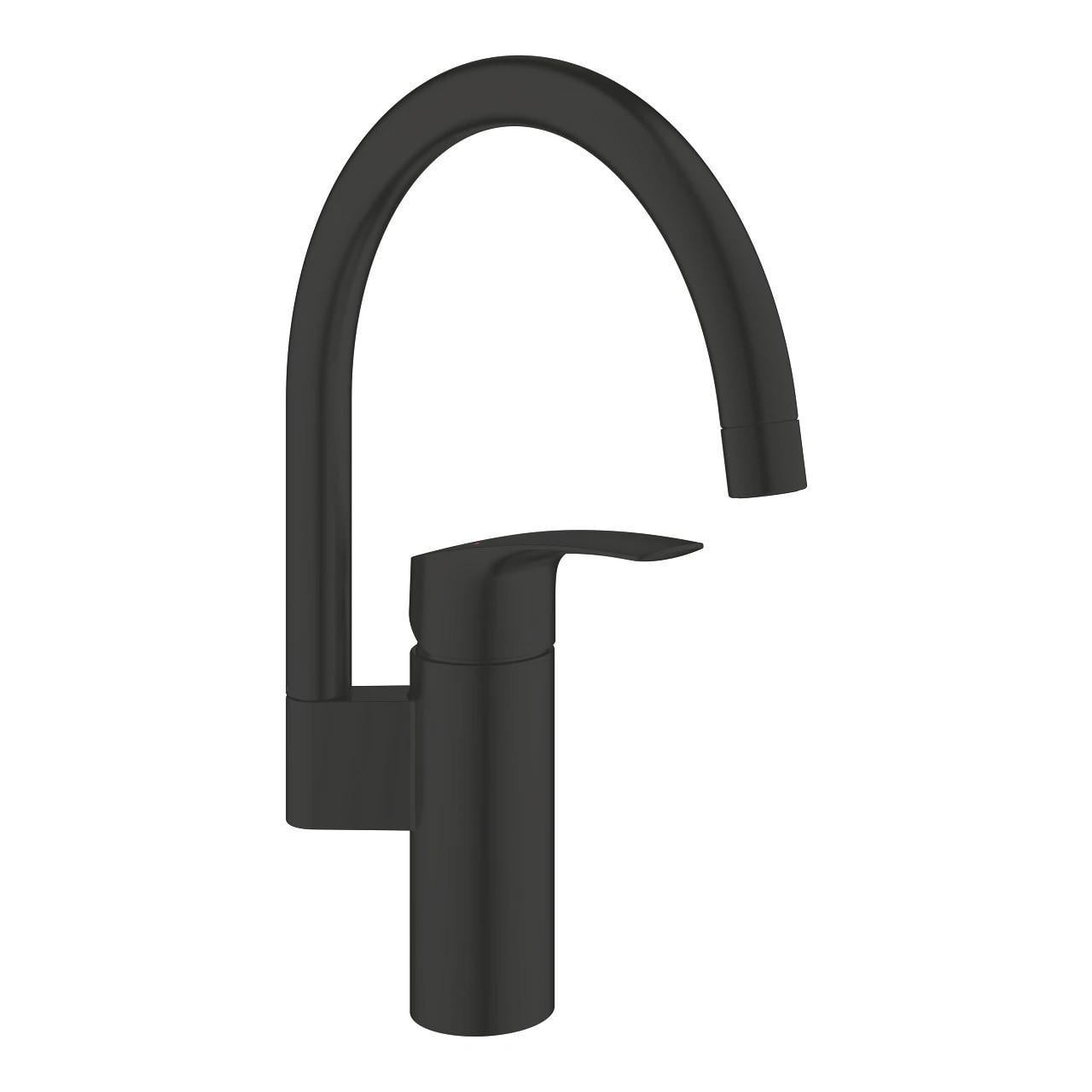Смеситель кухонный Grohe Eurosmart однорычажный Черный (37462140)