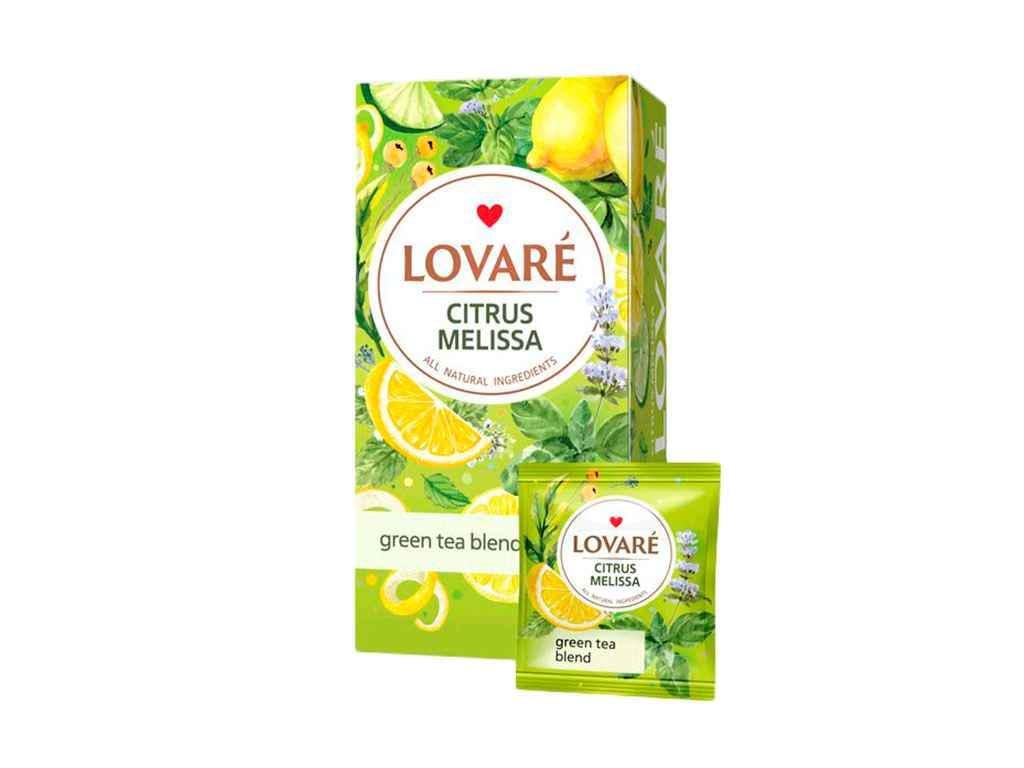 Чай пакетированный зеленый и травяной Lovare Цитрусовая мелисса 32 пакетика (1029827) Чай пакетированный зеленый и травяной Lovare Цитрусовая мелисса 32 пакетика (1029827)