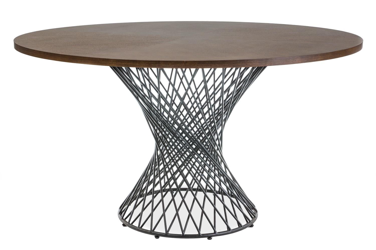 Стіл обідній Signal Orlando 137х137 Горіх/Чорний (ORLANDOORC137)