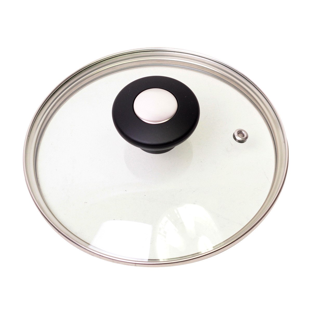 Кришка скляна Kamille KM-0810 з металевим обідком 16 см