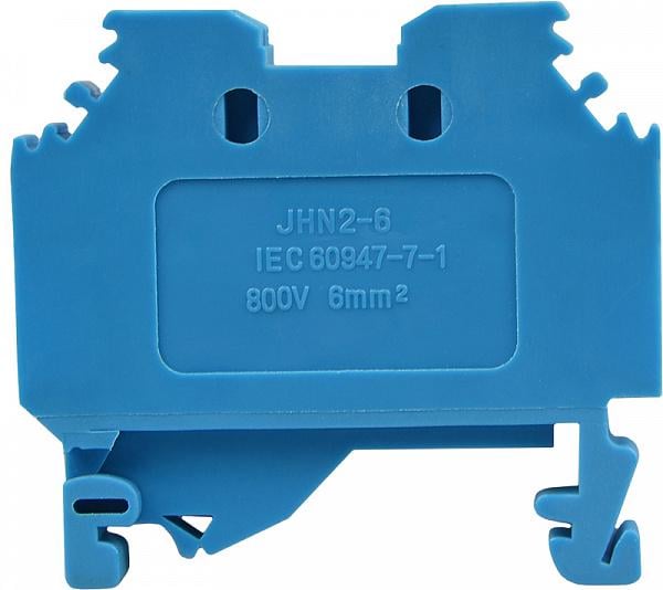 Клемма пружинная наборная АСКО-Укрем JHN2-6 41А 6 мм2 х 46,5х8х42 мм Синий (A0130010073)