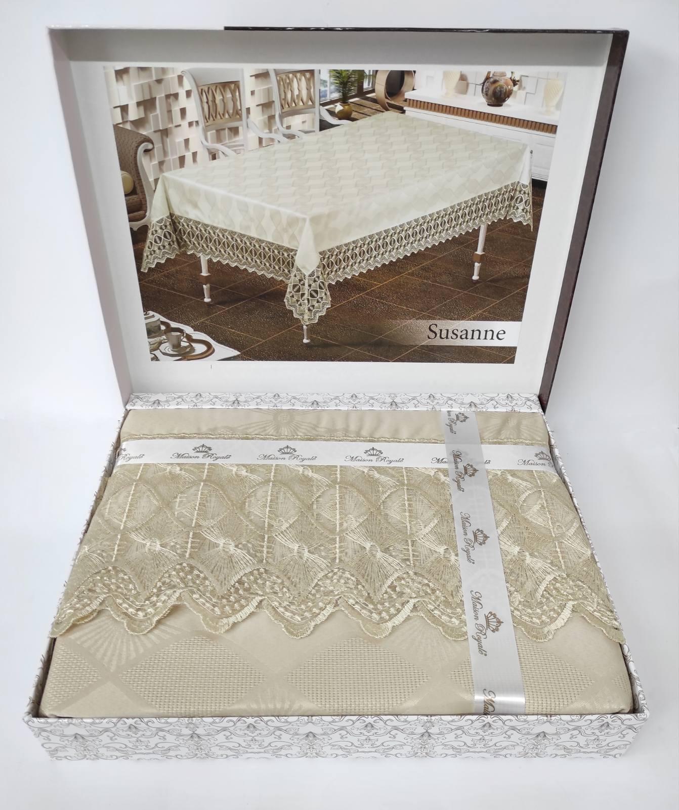 Скатерть Maison Royale 120x150 Susanne Cappucino (CN8395)