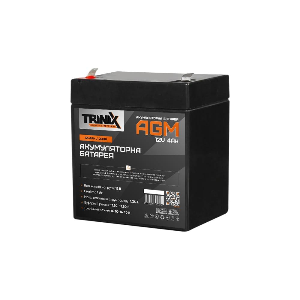 Акумуляторна батарея 12В 4Аг свинцево-кислотна Trinix 12V4Ah/20Hr AGM