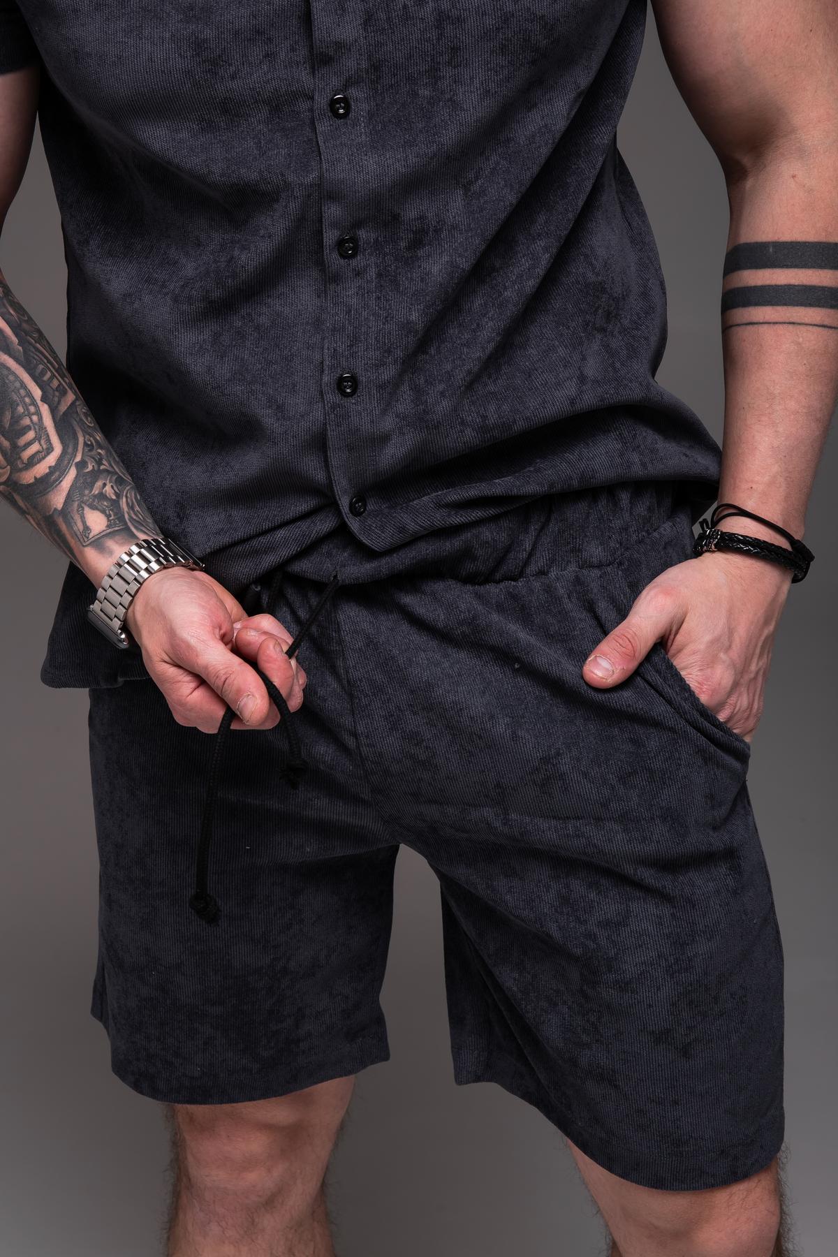 Костюм мужской вельветовый летний S Серый (2377/1/1) - фото 7 Костюм мужской вельветовый летний S Серый (2377/1/1) - фото 7