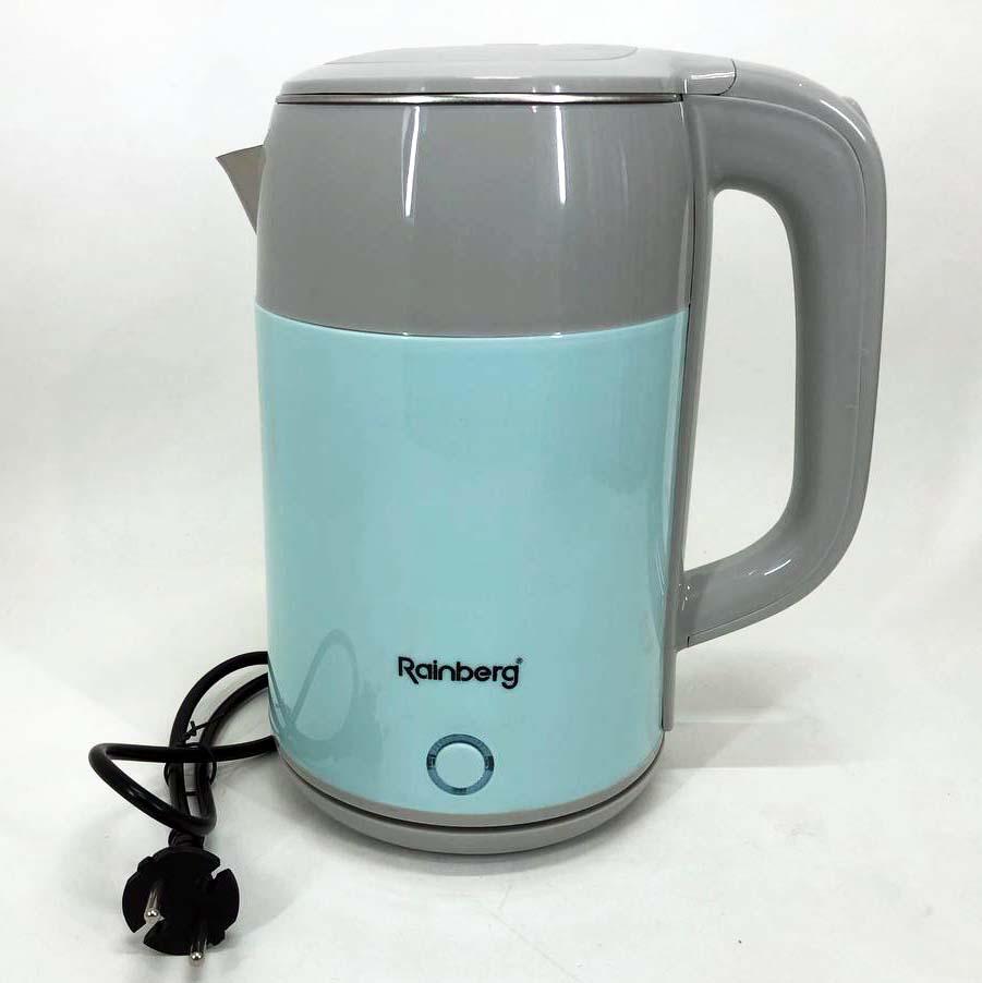 Електрочайник Rainberg RB-2244 2000 Вт 2 л Блакитний (322868) Електрочайник Rainberg RB-2244 2000 Вт 2 л Блакитний (322868)