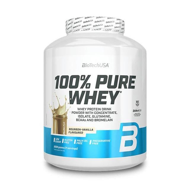 Протеин сывороточный BioTech 100% Pure Whey 2 кг Бурбонская ваниль