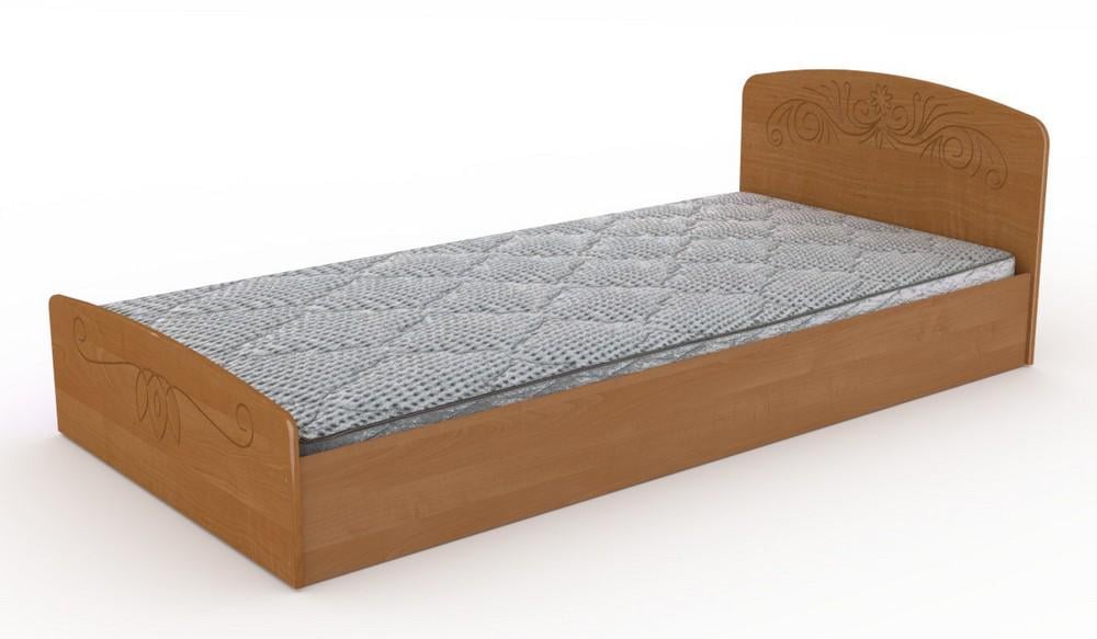 Односпальная кровать Компанит Нежность-90 МДФ Ольха (987822)