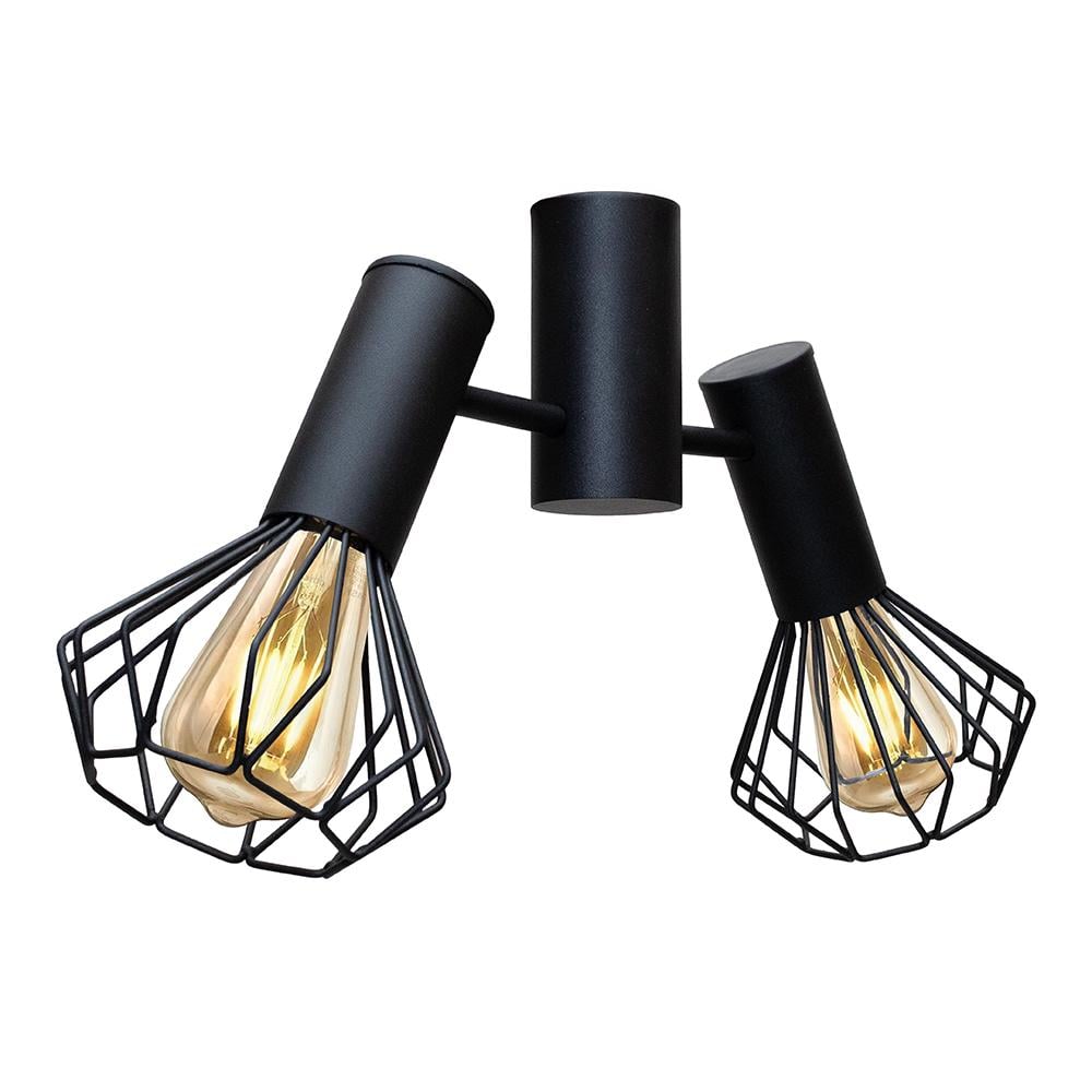 Люстра потолочная MSK ELECTRIC Diadem NL 22154-2 BK под две лампы Е27