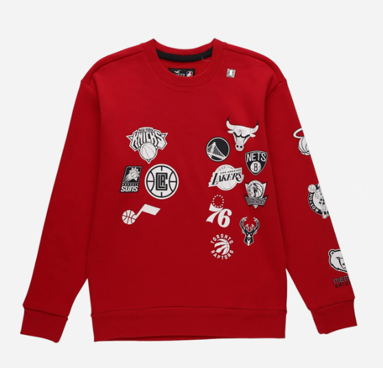 Світшот чоловічий баскетбольний NBA Collaboration Hollister L Червоний