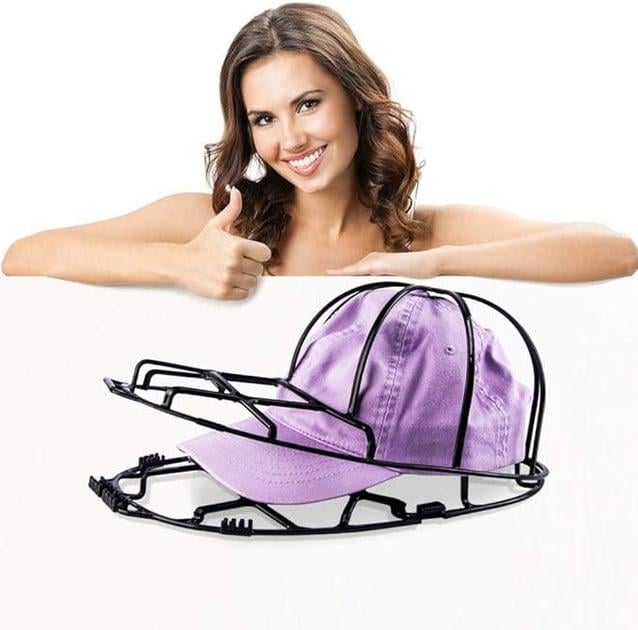 Пластиковый футляр для стирки кепки Каркасная форма для размещения бейсболки Защита от деформации - фото 3