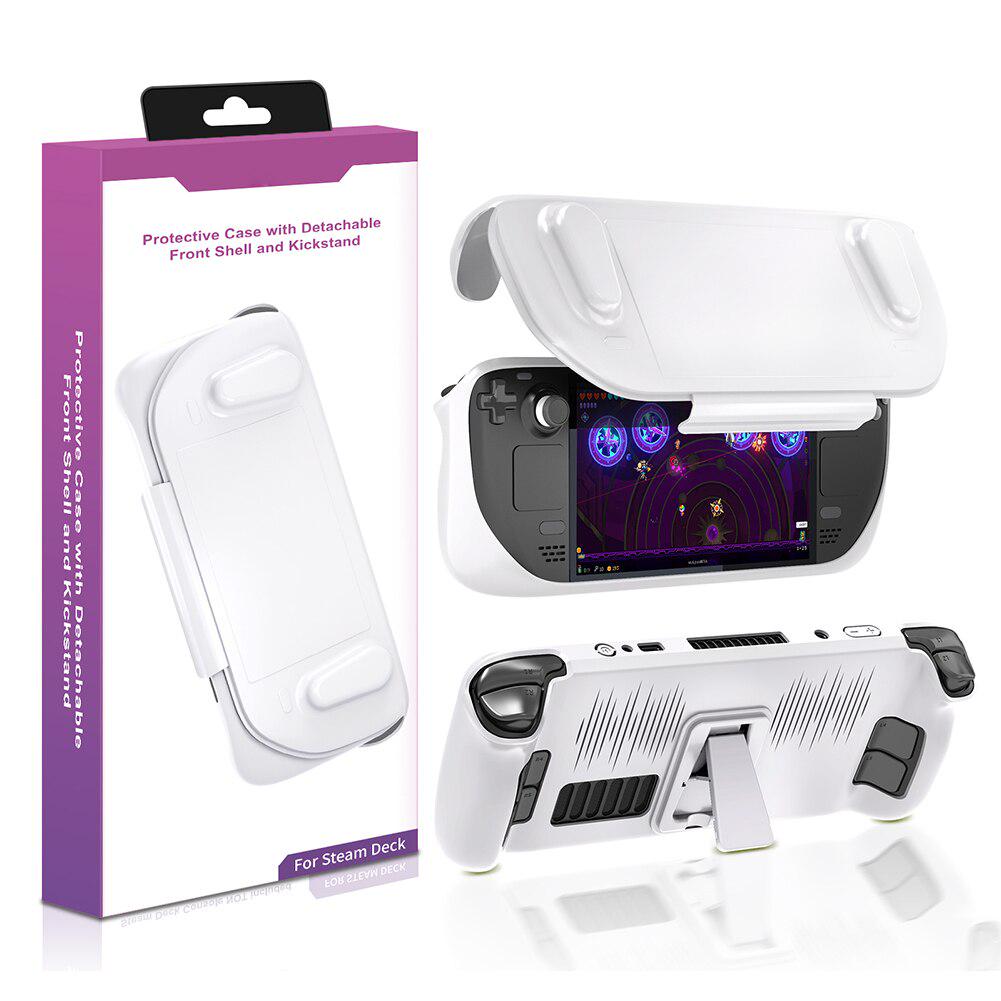 Защитный чехол с крышкой пластиковый для Steam Deck White (ACS-PPZCWKFSDwh) - фото 2