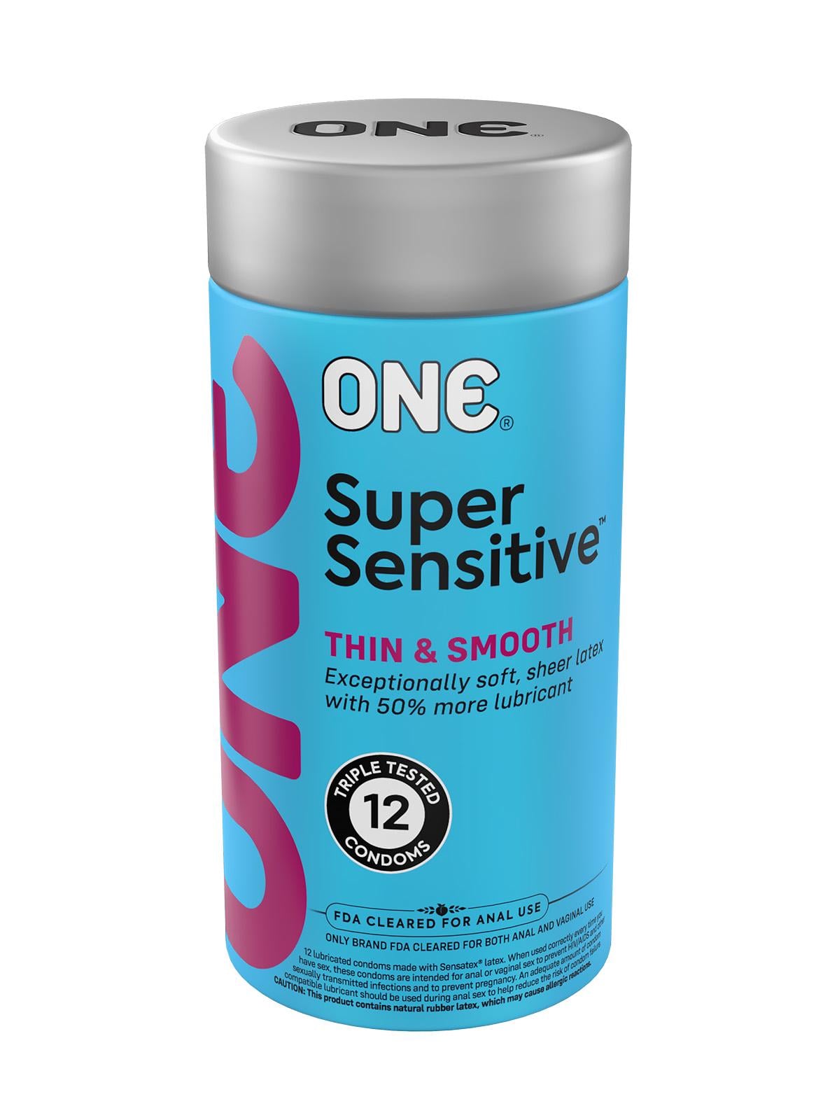 Набор гладких ультратонких презервативов One Super Sensitive 12 шт.