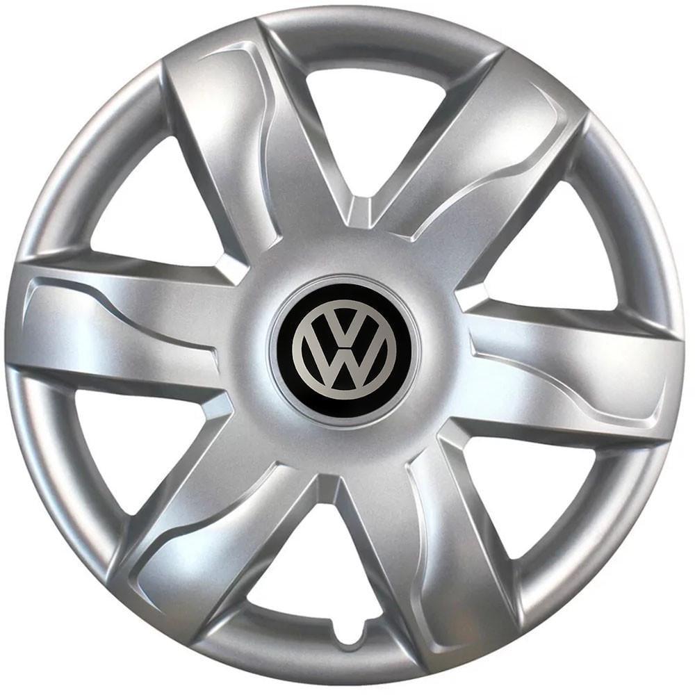 Колпаки SJS 318 с логотипом Volkswagen R15 4 шт. Серебристый (2654558308)