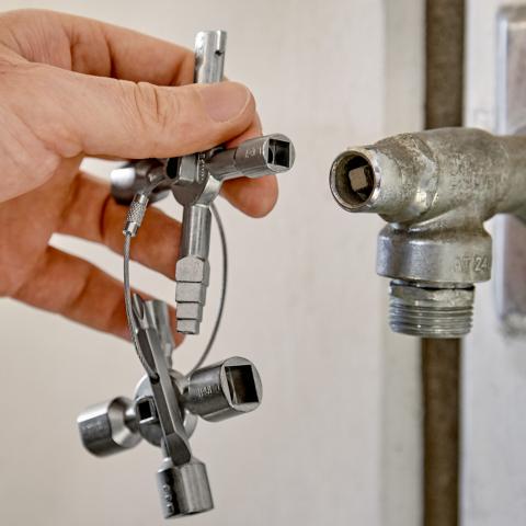 Ключ для шкафов и систем запирания TwinKey® Knipex (00 11 01) - фото 8