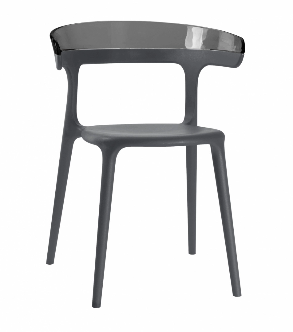 Кресло Litolan Papatya Luna Антрацит Прозрачно-дымчастый (DR001922)