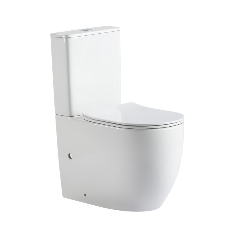 Унітаз підлоговий Qtap QT13226083AW Robin New Ultra Quiet безобідковий з сидінням Soft-close White (SD00052565)