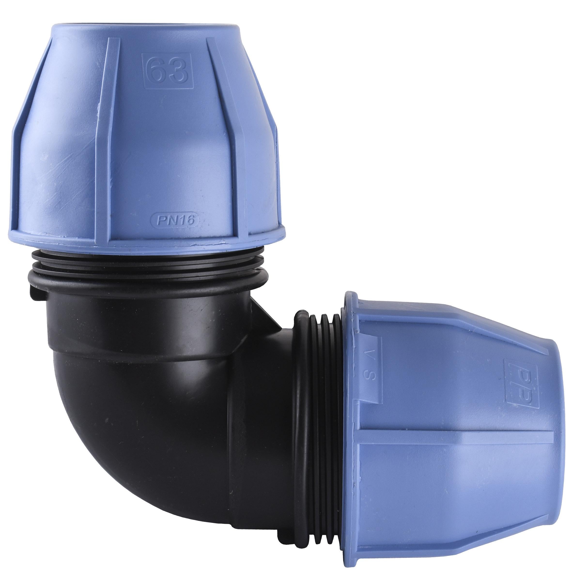 Колено ПНД Vsplast 63x63 мм 4001 (000007892)