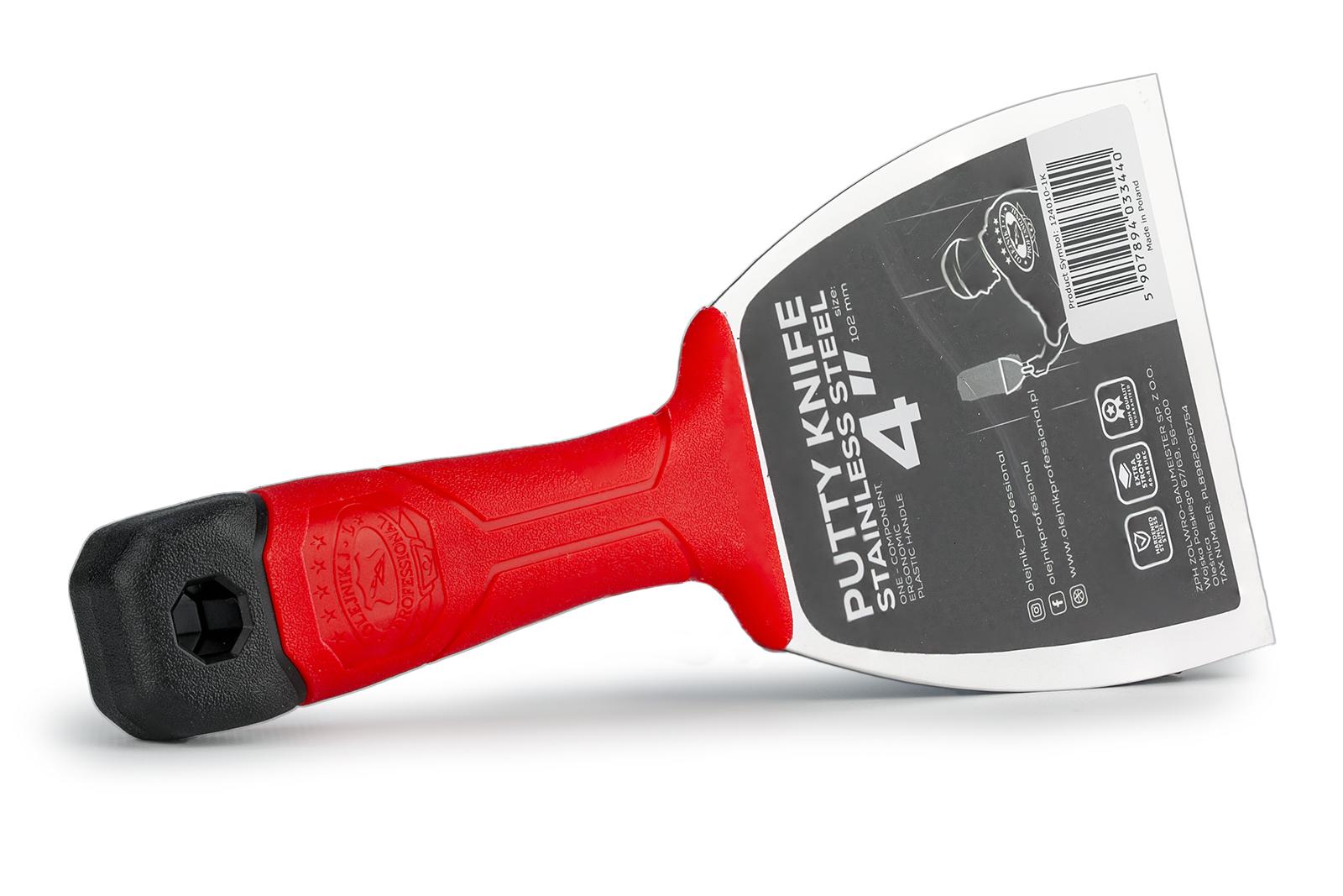 Шпатель малярський Olejnik нержавіючий 100 мм (124010-1K)