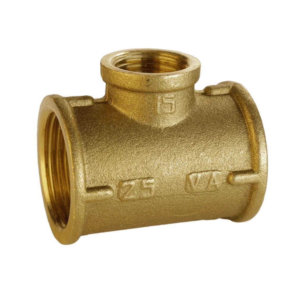 Редукционный тройник VA А0206А латунный 1х1/2х1" (000025764)