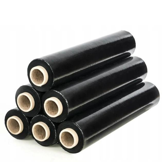 Стретч-плівка первинна сировина 500 мм 20 мкм 2,2 кг 6 шт. Чорний (221)