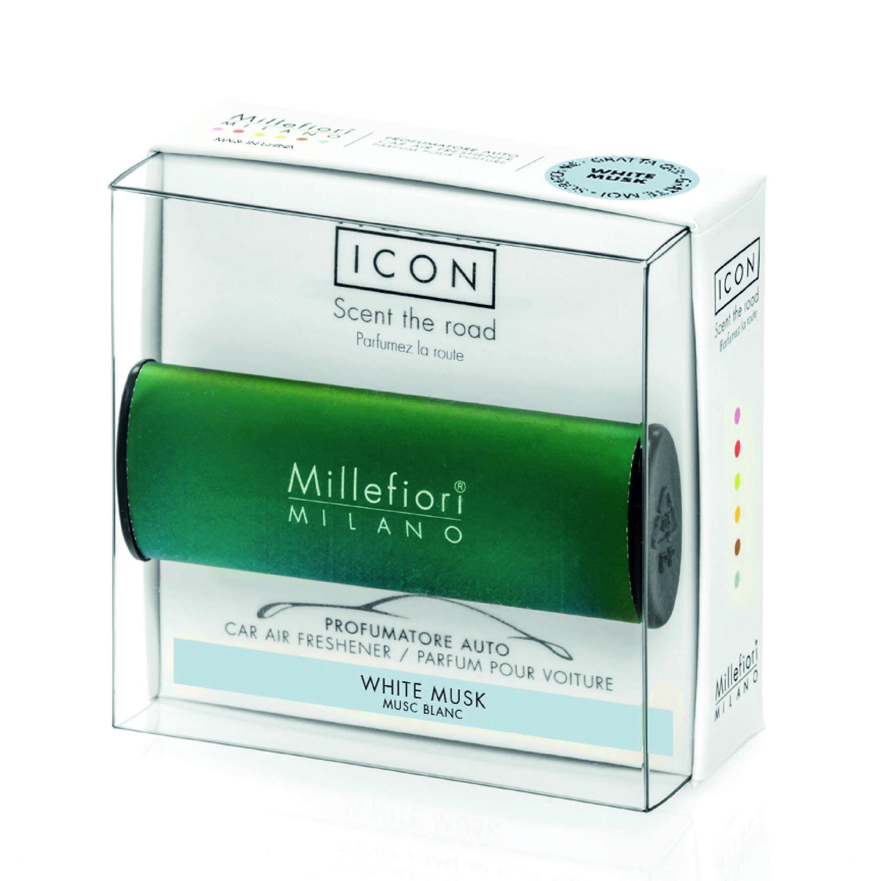 Ароматизатор автомобильный Millefiori Milano ICON Classic Green/White Musk (16CARGR)