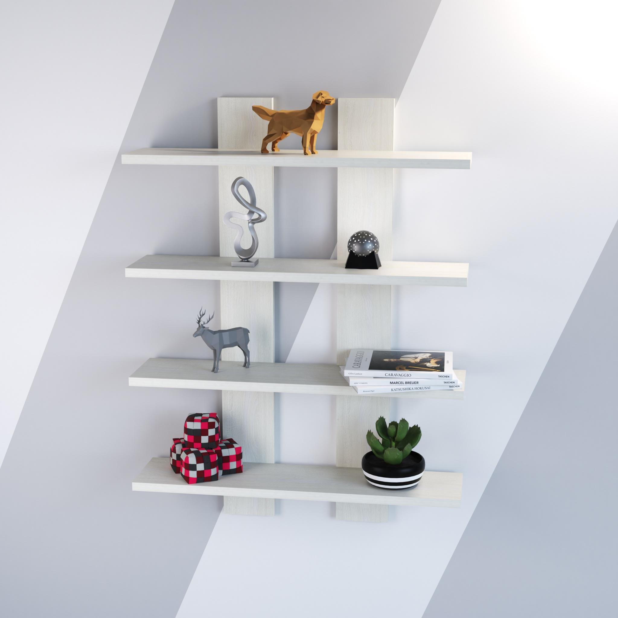 Полиця підвісна П-4 600х120х800 мм Дуб Шамоні світлий (130013) - фото 2