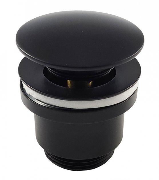 Донний клапан натискний для раковини Frap F62-7 без переливу Чорний (126578) Донний клапан натискний для раковини Frap F62-7 без переливу Чорний (126578)