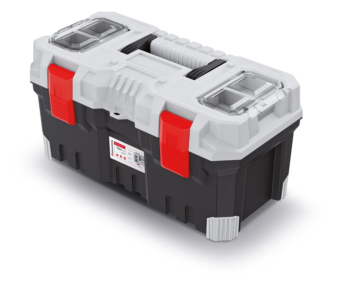 Ящик для инструмента Kistenberg Titan Plus 22" 55,4х28,6х27,6 см Черный/Серый (KTIP5530)