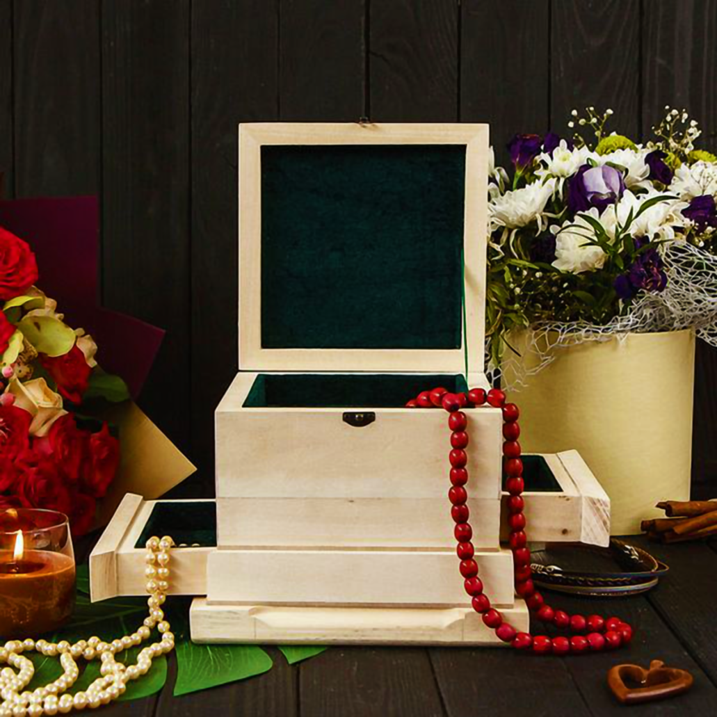 Заготовка шкатулки с двумя секретами из липы 20х20 см (27320657) - фото 6 Заготовка шкатулки с двумя секретами из липы 20х20 см (27320657) - фото 6