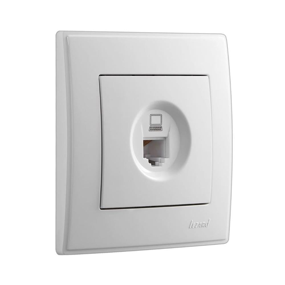Розетка компьютерная Lezard Lesya Белый