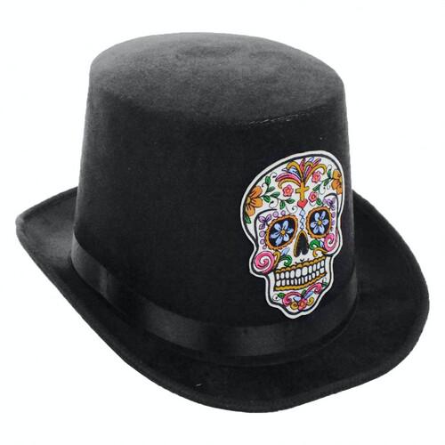 Шляпа Череп Санта Муэрте Seta Decor 19-934BLK