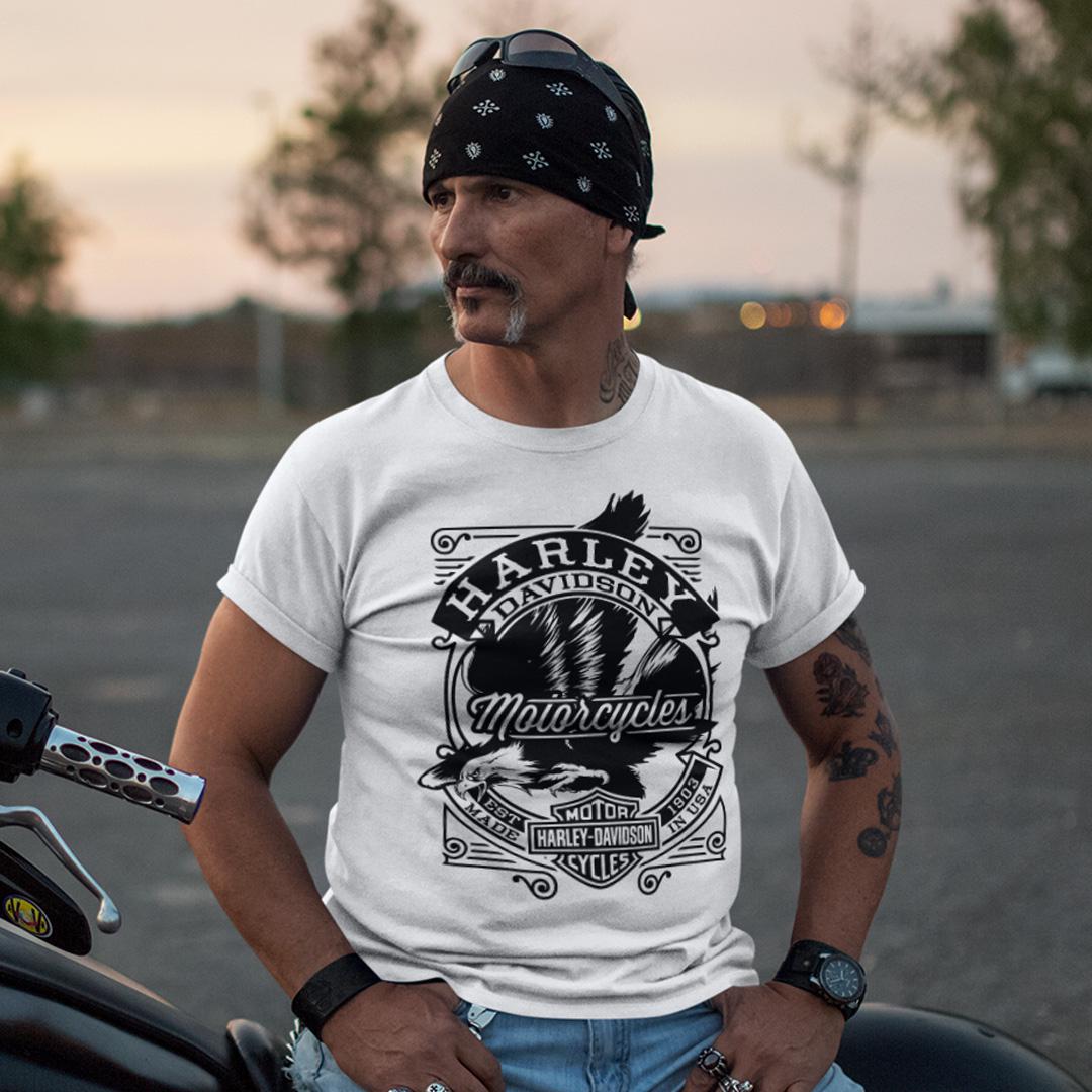 Футболка унисекс Harley Davidson East 1903 Made In USA M Белый (00000011467)