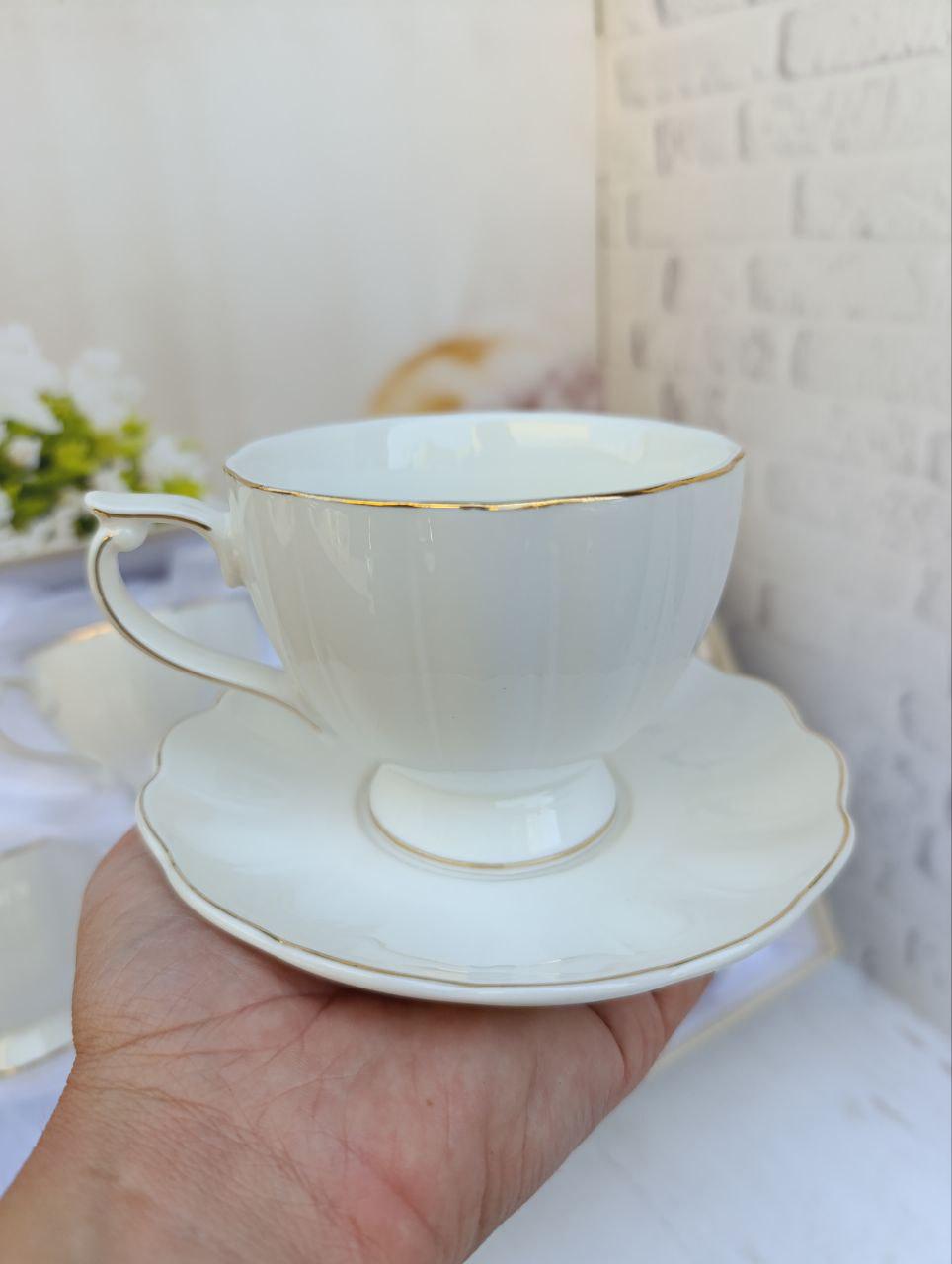 Чайный сервиз SNT Лауретта фарфор 240 мл 12 предметов Белый (17160-00) - фото 2 Чайный сервиз SNT Лауретта фарфор 240 мл 12 предметов Белый (17160-00) - фото 2