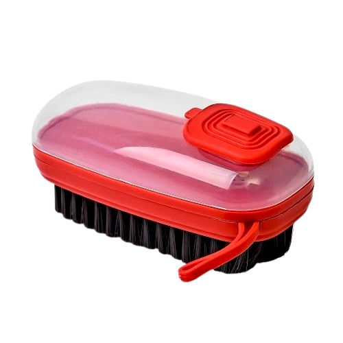 Щетка для чистки Stenson R90346 универсальная 11х5 см с дозатором Красный (635433)