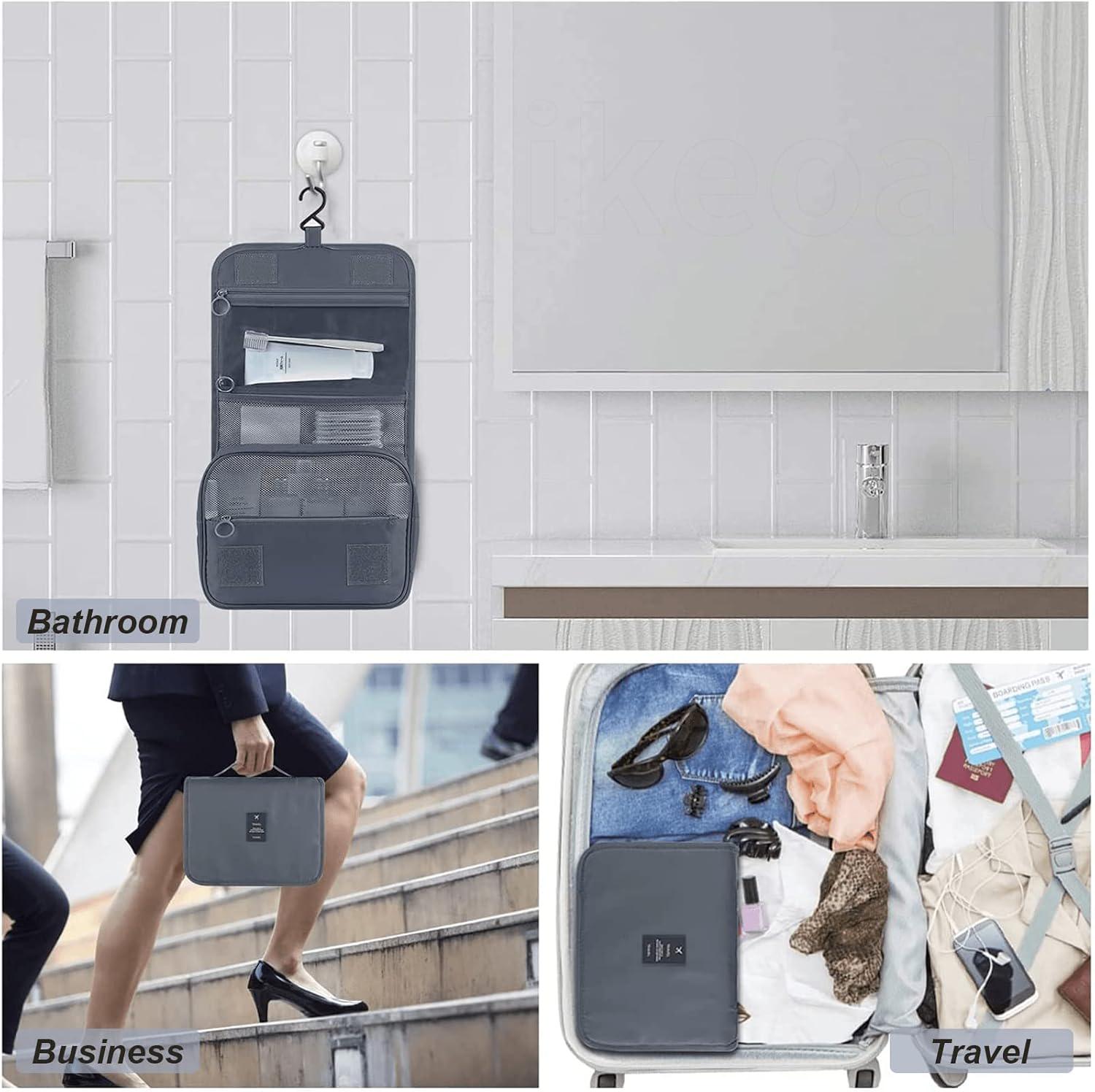 Органайзер-косметичка дорожный подвесной Bei Lian travel 24x20x9 см Grey (123517) - фото 6 Органайзер-косметичка дорожный подвесной Bei Lian travel 24x20x9 см Grey (123517) - фото 6