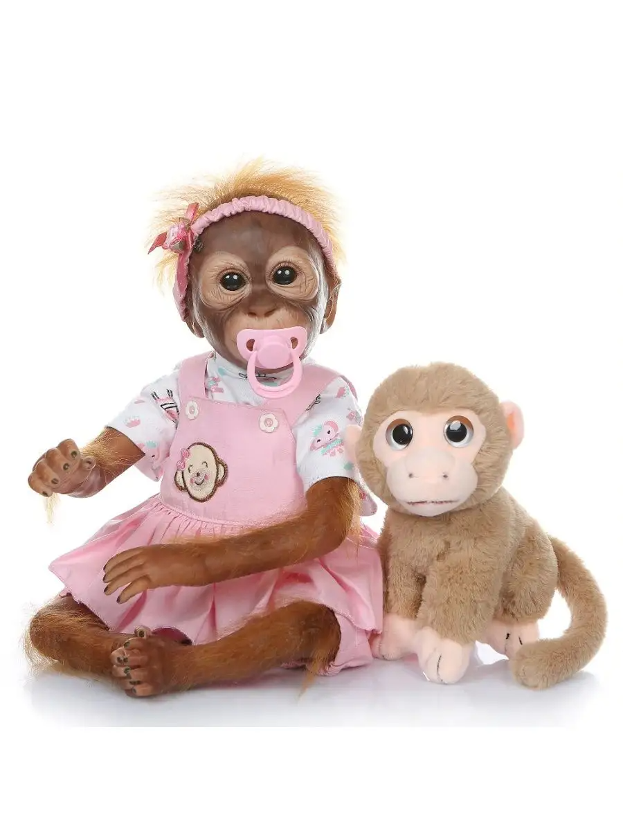 Кукла мягконабивная Реборн Обезьяна Бинго 52 см (5454333) - фото 6 Кукла мягконабивная Реборн Обезьяна Бинго 52 см (5454333) - фото 6